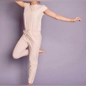 Albion Fit Blush Pink Jumpsuit Size Women's Size L Casual Activewear Comfy